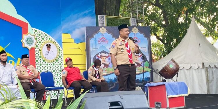 Ratusan Pramuka Siaga, Penggalang, Penegak dan Pandega Mengikuti Lomba Pramuka Cinta Masjid