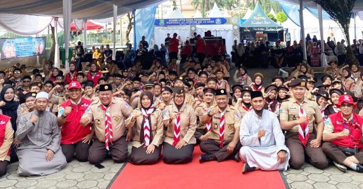 Ratusan Pramuka Siaga, Penggalang, Penegak dan Pandega Mengikuti Lomba Pramuka Cinta Masjid