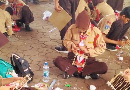 Ratusan Pramuka Siaga, Penggalang, Penegak dan Pandega Mengikuti Lomba Pramuka Cinta Masjid