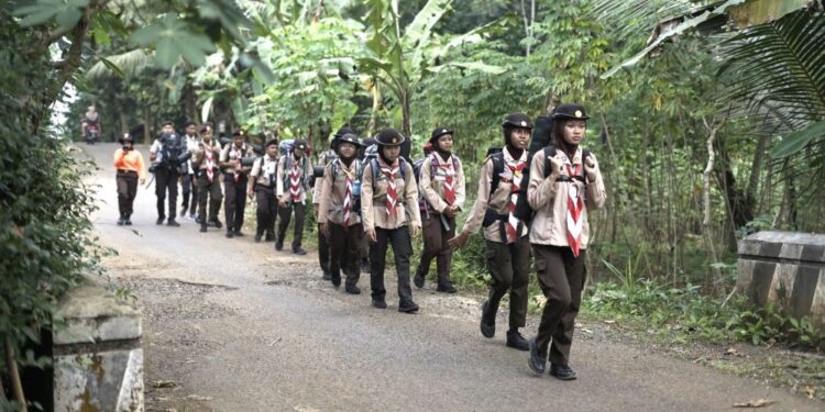 DKC Purbalingga Gelar Long March Untuk Kontingen Raimuna Daerah XIII