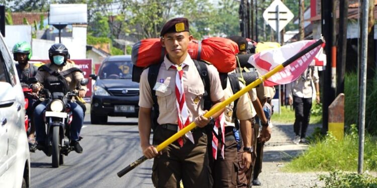 DKC Purbalingga Gelar Long March Untuk Kontingen Raimuna Daerah XIII