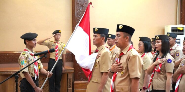 Kak Libertus Toto Martono Pimpin Kwartir Cabang Sanggau Masa Bakti 2025-2030