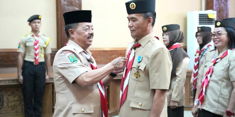 Kak Libertus Toto Martono Pimpin Kwartir Cabang Sanggau Masa Bakti 2025-2030