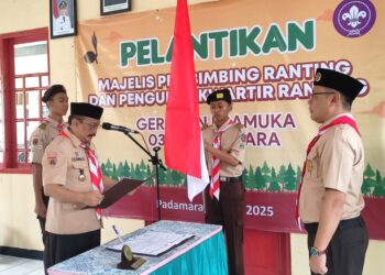 Lantik Pengurus Mabiran Padamara, Ka Kwarcab Purbalingga: Walau Program Kerja Sederhana Tapi Pastikan Tetap Sasaran Dan Berdampak Positif