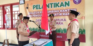 Lantik Pengurus Mabiran Padamara, Ka Kwarcab Purbalingga: Walau Program Kerja Sederhana Tapi Pastikan Tetap Sasaran Dan Berdampak Positif