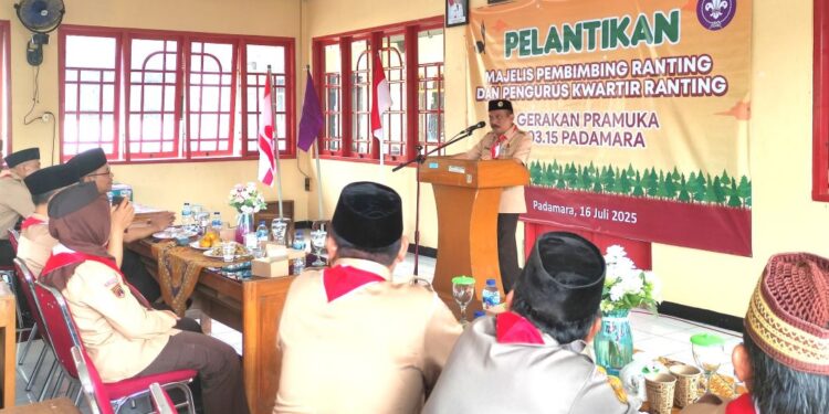 Lantik Pengurus Mabiran Padamara, Ka Kwarcab Purbalingga: Walau Program Kerja Sederhana Tapi Pastikan Tetap Sasaran Dan Berdampak Positif