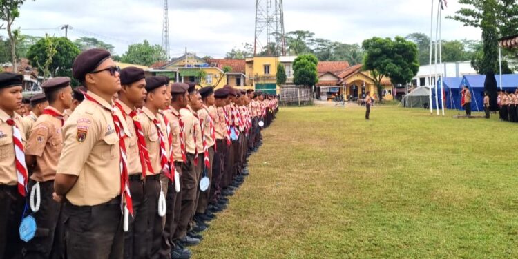 Ambalan Prabu Pandu Dewanata Dan Dewi Kunthi Nalibrata Membentuk Karakter Kepada Anggota Baru Dalam Perkemahan Tamu Ambalan