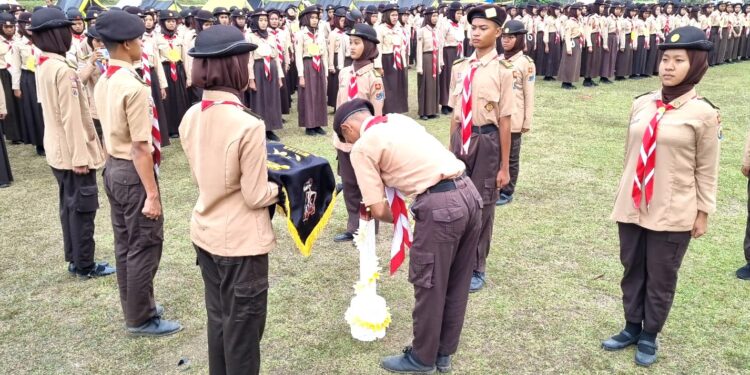 Ambalan Prabu Pandu Dewanata Dan Dewi Kunthi Nalibrata Membentuk Karakter Kepada Anggota Baru Dalam Perkemahan Tamu Ambalan