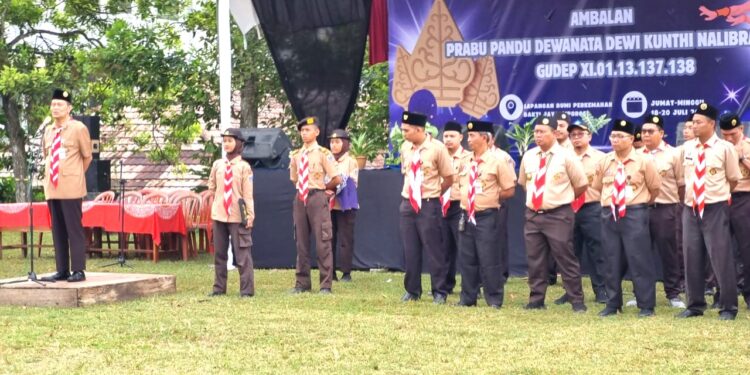 Ambalan Prabu Pandu Dewanata Dan Dewi Kunthi Nalibrata Membentuk Karakter Kepada Anggota Baru Dalam Perkemahan Tamu Ambalan