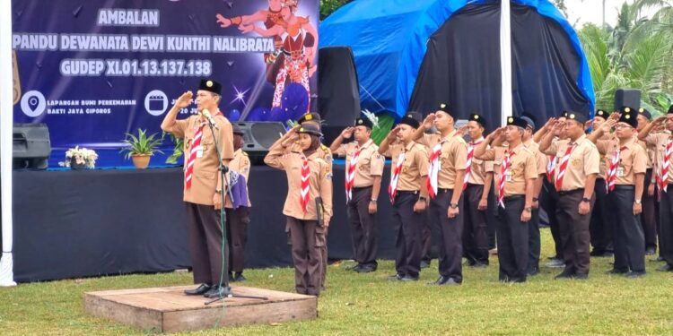 Ambalan Prabu Pandu Dewanata Dan Dewi Kunthi Nalibrata Membentuk Karakter Kepada Anggota Baru Dalam Perkemahan Tamu Ambalan