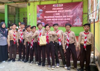 Sukses Gelar Perjumsab & Pelantikan Rakit, MTs Minhajut Tholabah Tunjukkan Semangat Pembinaan Generasi Muda