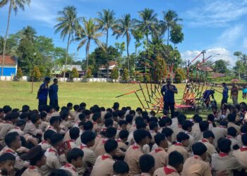 210 Siswa Baru SMK YPLP Perwira 2 Purbalingga Ikuti Penerimaan Tamu Ambalan