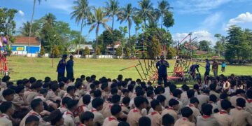 210 Siswa Baru SMK YPLP Perwira 2 Purbalingga Ikuti Penerimaan Tamu Ambalan