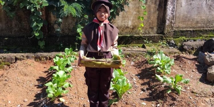 Menanam Harapan, Menuai Manfaat: Saka Tarunabumi beri Bantuan Benih pada SD Inpres 3/77 Masago