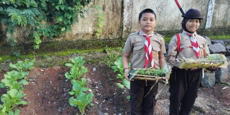 Menanam Harapan, Menuai Manfaat: Saka Tarunabumi beri Bantuan Benih pada SD Inpres 3/77 Masago