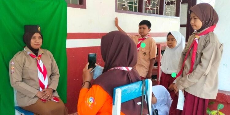 Tingkatkan Kualitas Pramuka Bone: Kwarran Patimpeng kunjungi Pangkalan Gudep se-Desa Paccing