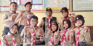 Pramuka “Bima Sakti Scout” SMPN 2 Salomekko Berkreasi, Pionering Menara yang Menginspirasi