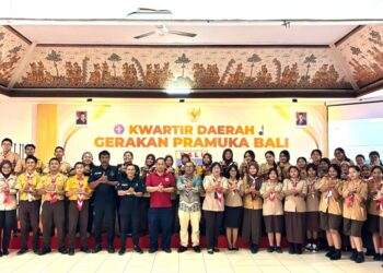 Pramuka Penegak dan Pandega Kwarda Bali di Bekali Ilmu Bantuan Hidup Dasar dalam Rangkaian HUT Saka Bhakti Husada 2025