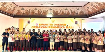 Pramuka Penegak dan Pandega Kwarda Bali di Bekali Ilmu Bantuan Hidup Dasar dalam Rangkaian HUT Saka Bhakti Husada 2025