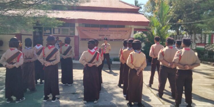 Kwarcab Nunukan Gelar Penilaian Calon Pramuka Garuda di Pulau Sebatik