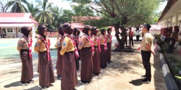 Kwarcab Nunukan Gelar Penilaian Calon Pramuka Garuda di Pulau Sebatik
