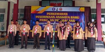 Gudep SMP Negeri 4 Kedungbanteng Terima Penggalang Baru