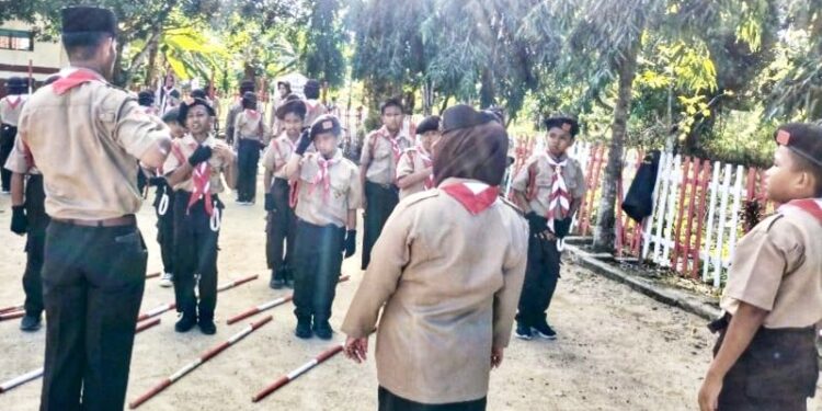 Penggalang 260 Masago Siap Menjadi Pemimpin Masa Depan dengan Kolaborasi Pembina dan DKR Patimpeng