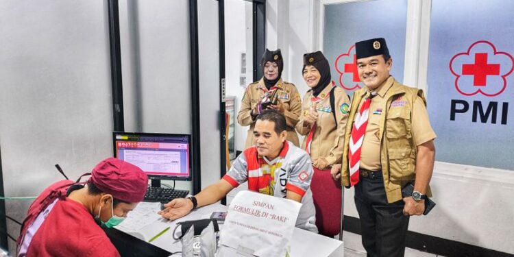 Membuka Rangkaian Kegiatan Bulan Bakti Pramuka Tahun 2025, Kwarda Kalbar Gelar Kegiatan Donor Darah