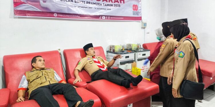 Membuka Rangkaian Kegiatan Bulan Bakti Pramuka Tahun 2025, Kwarda Kalbar Gelar Kegiatan Donor Darah