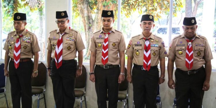 Kwarnas Gelar Pemusatan Latihan Petugas Upacara Dan Panji Hari Pramuka ke-64
