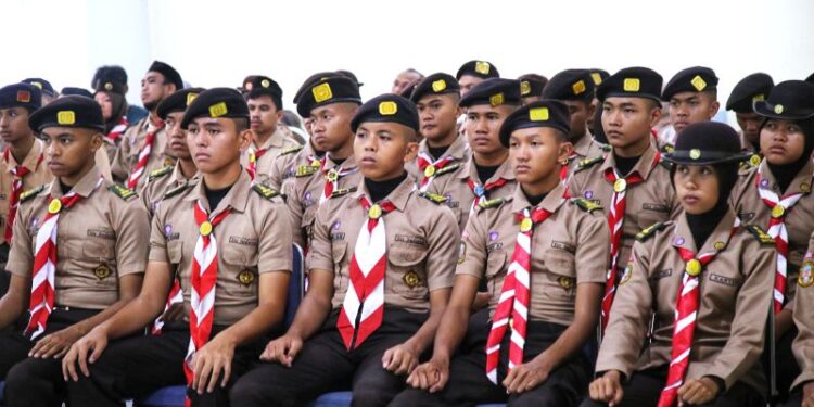 Kwarnas Gelar Pemusatan Latihan Petugas Upacara Dan Panji Hari Pramuka ke-64