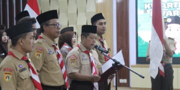 Gerakan Pramuka Kota Pekalongan Lantik Pengurus Ranting Baru Masa Bakti 2025–2027