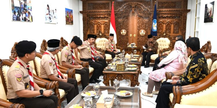 Kwarnas Audiensi Dengan Kemendikdasmen, Bahas Dukungan Tiga Kegiatan Nasional Pramuka