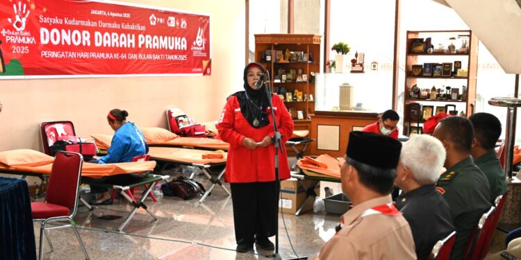 Dalam Rangka Peringatan Hari Pramuka Ke 64 dan Bulan Bakti Pramuka 2025: Kwarnas Selenggarakan Kegiatan Donor Darah