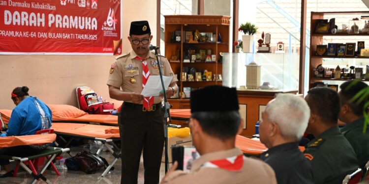 Dalam Rangka Peringatan Hari Pramuka Ke 64 dan Bulan Bakti Pramuka 2025: Kwarnas Selenggarakan Kegiatan Donor Darah
