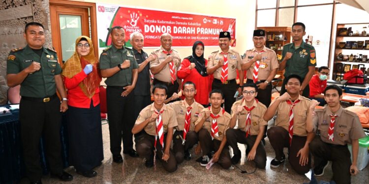 Dalam Rangka Peringatan Hari Pramuka Ke 64 dan Bulan Bakti Pramuka 2025: Kwarnas Selenggarakan Kegiatan Donor Darah