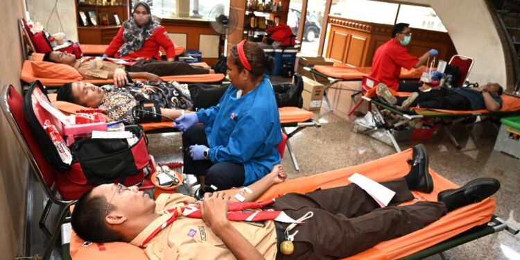 Dalam Rangka Peringatan Hari Pramuka Ke 64 dan Bulan Bakti Pramuka 2025: Kwarnas Selenggarakan Kegiatan Donor Darah
