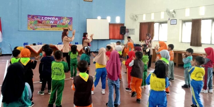 Kwartir Ranting Somagede Gelar Lomba Mewarnai Pramuka Pra Siaga tahun 2025