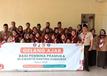 Pembina Kwartir Ranting Somagede, Antusias Ikuti Gelang Ajar