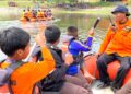 Grobogan Rawan Banjir, Peserta Jamcab Xi Dibekali Teknik Perahu Karet