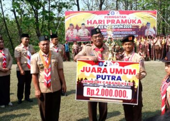 Bupati Grobogan Pimpin Peringatan Hari Pramuka Ke 64