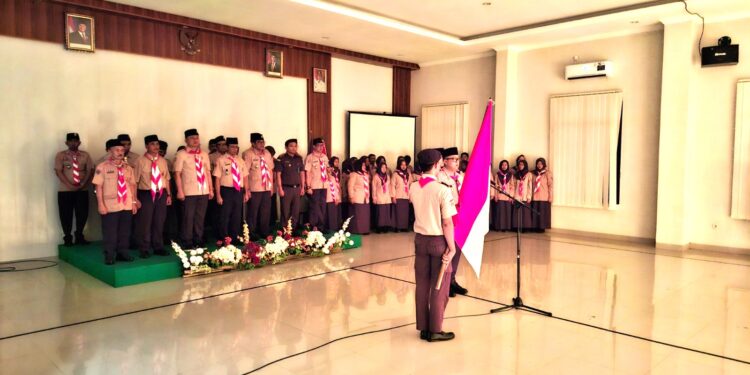 Pramuka Kwarcab Karanganyar Gelar Upacara Renungan Ulang Janji