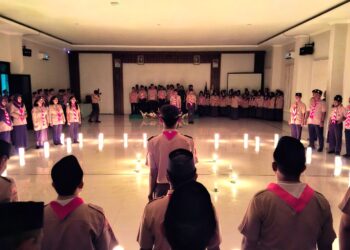 Pramuka Kwarcab Karanganyar Gelar Upacara Renungan Ulang Janji