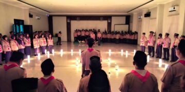 Pramuka Kwarcab Karanganyar Gelar Upacara Renungan Ulang Janji