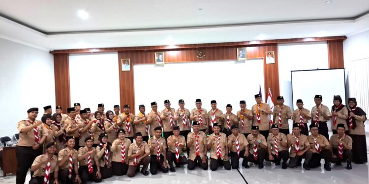 Pramuka Kwarcab Karanganyar Gelar Upacara Renungan Ulang Janji