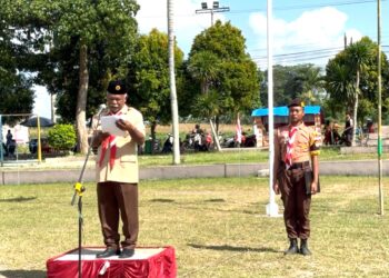 Upacara Hari Pramuka ke-64 di Singojuruh Berlangsung Khidmat dan Meriah