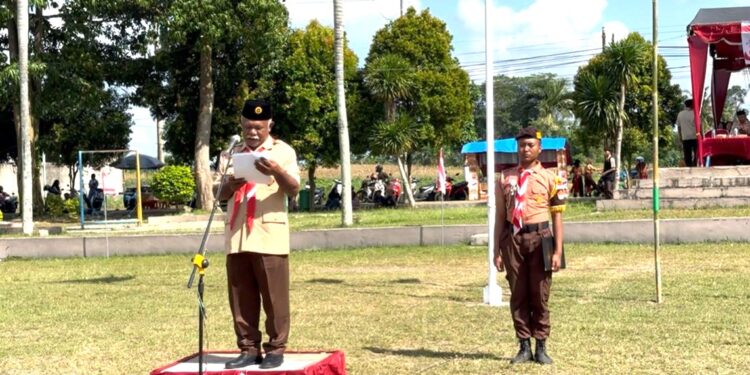 Upacara Hari Pramuka ke-64 di Singojuruh Berlangsung Khidmat dan Meriah