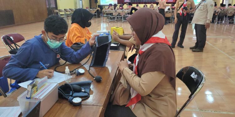 Peringati Hari Pramuka Ke 64, Kwarcab Banyumas Gelar Donor Darah