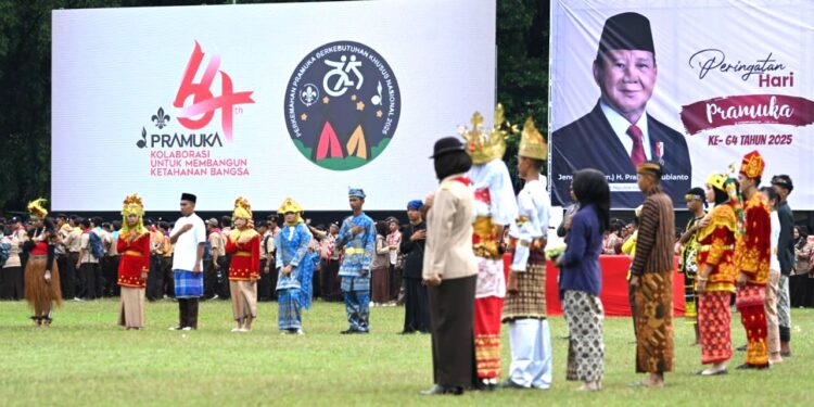 Buka Adat Nusantara Tandai Dimulainya Upacara Hari Pramuka Ke-64