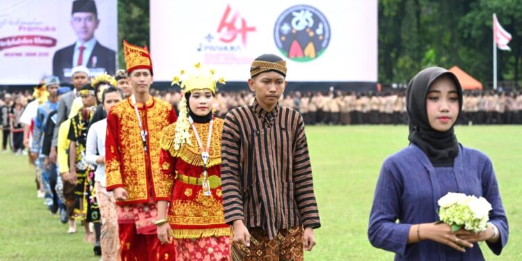 Buka Adat Nusantara Tandai Dimulainya Upacara Hari Pramuka Ke-64